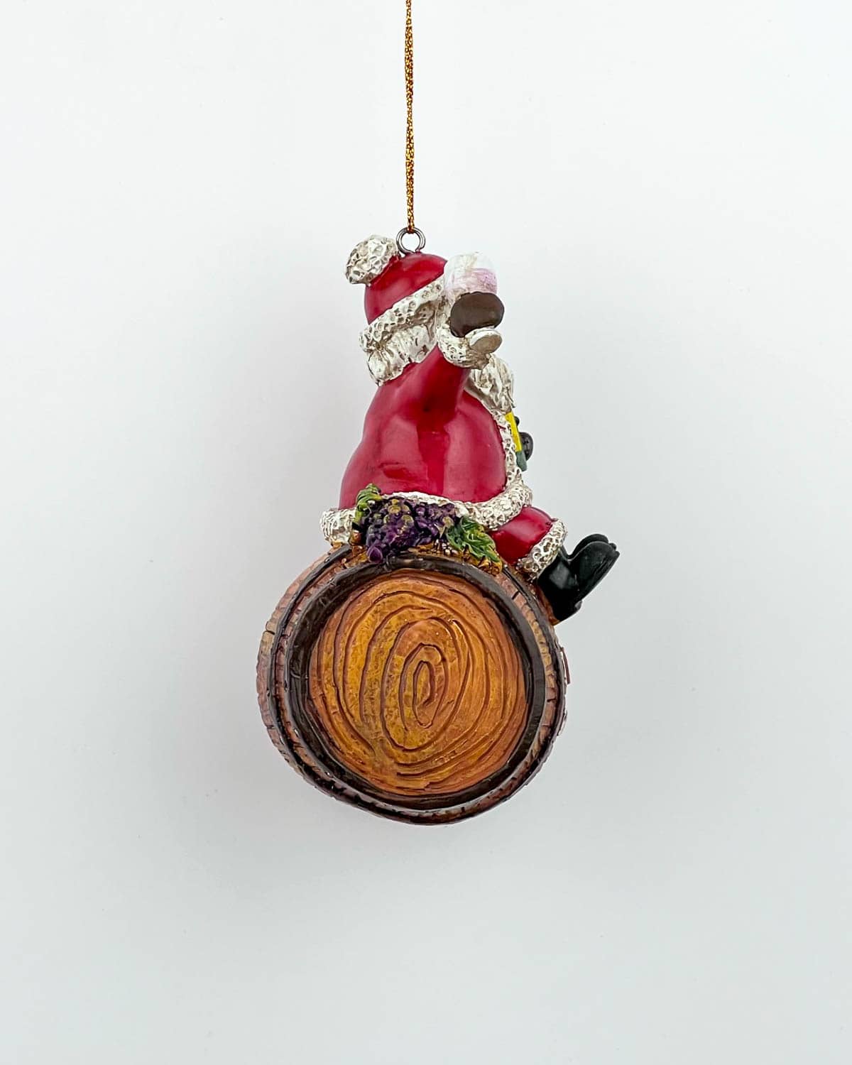 I Believe in Wine Santa Christmas Ornament - Image 4