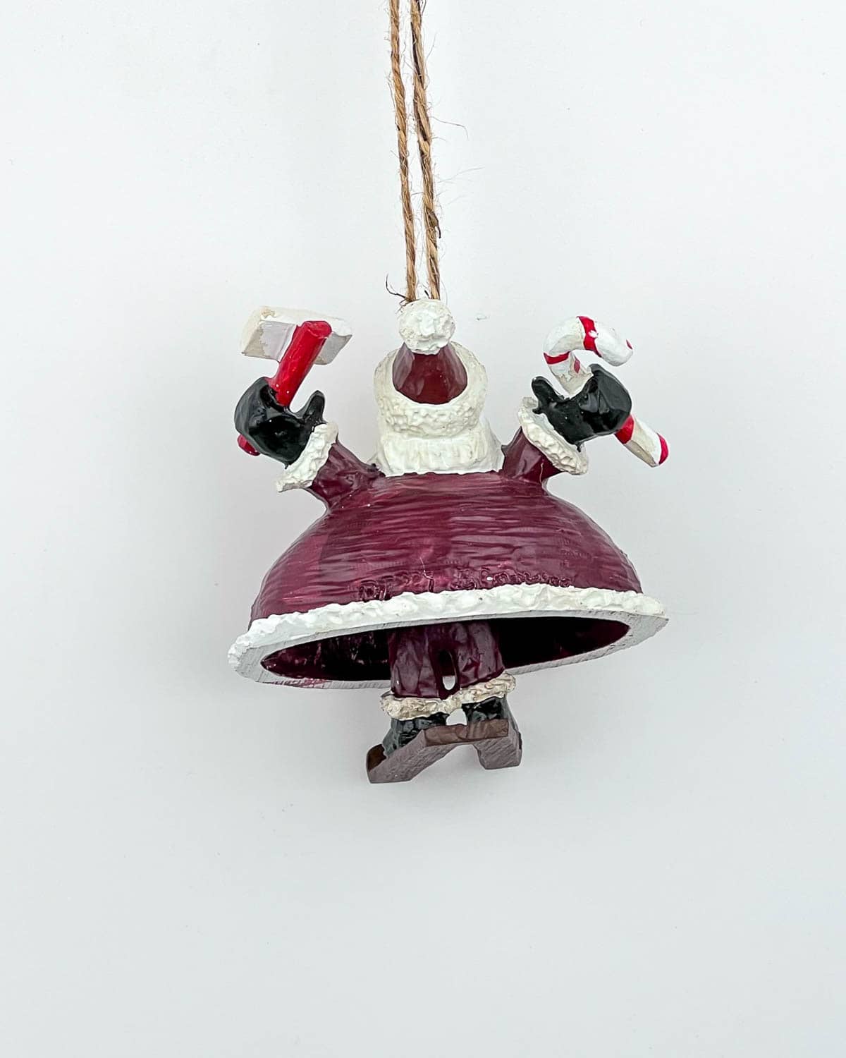 Santa Skiing NY Christmas Ornament - Image 3