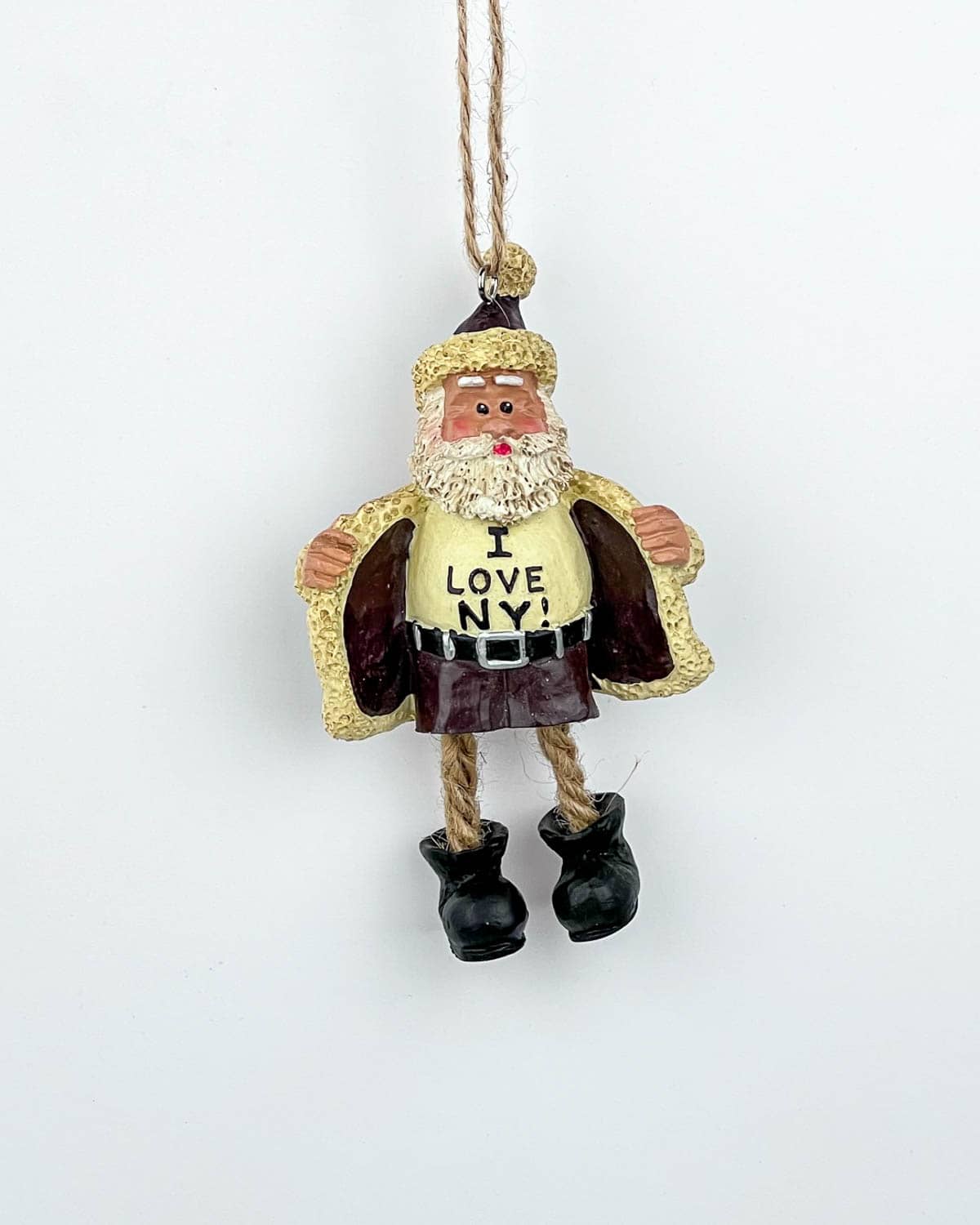 I love NY Santa Christmas Ornament