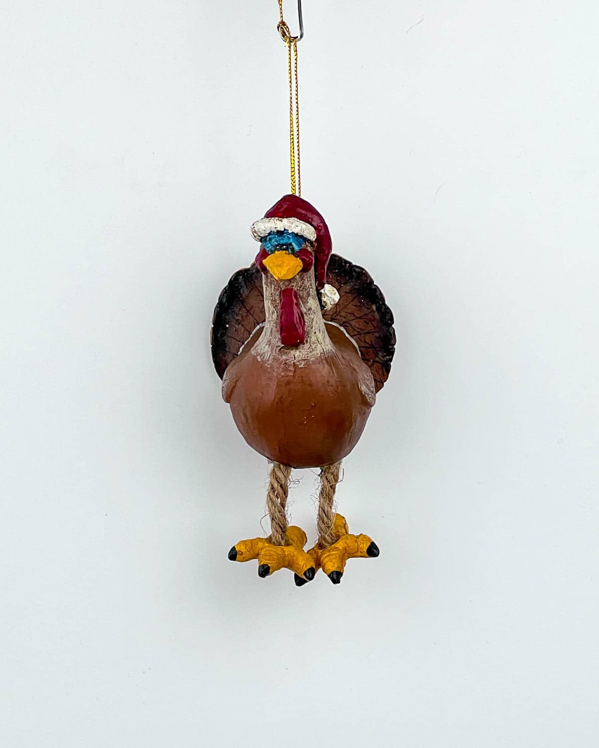 Dangling Leg Turkey Christmas Ornament - Image 2