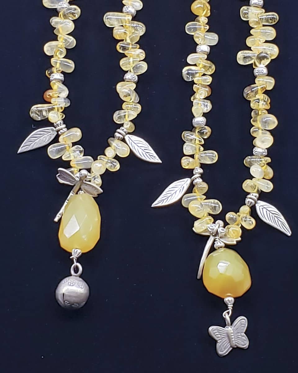 Natural Citrine Gemstone Necklace Genuine Gemstone - Image 2