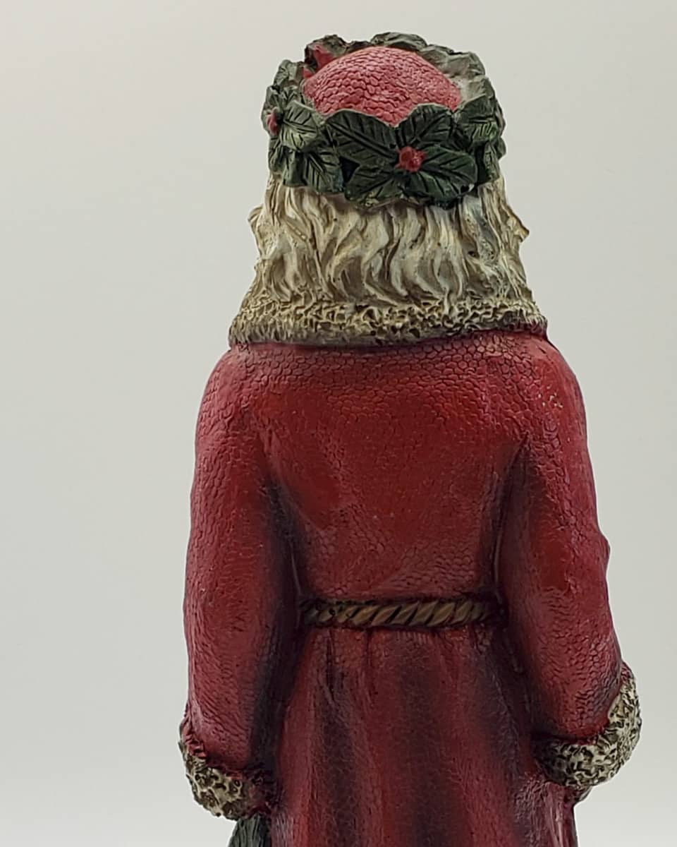 A Santa Holding Christmas Tree Vintage Style - Image 3