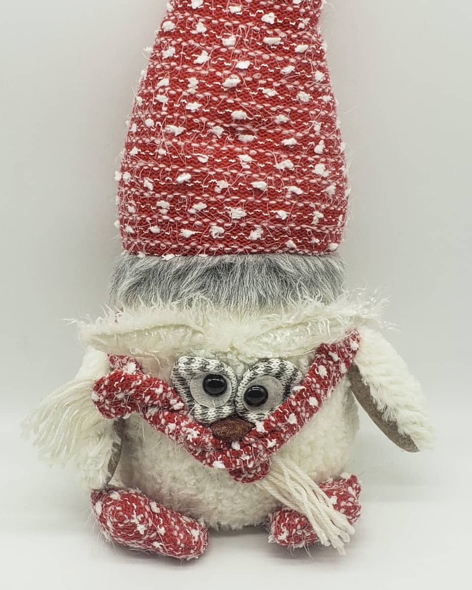 A Red Hat Owl Christmas Decoration - Image 2