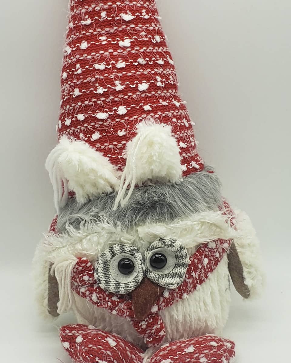 A Red Hat Owl Christmas Decoration - Image 3