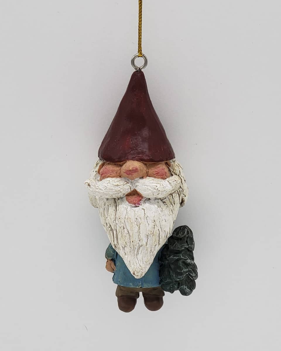 Big-Headed Gnome Santa Christmas Ornament