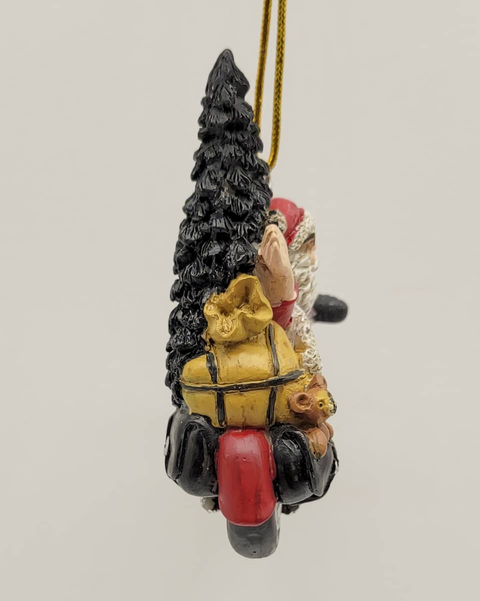 Santa Biker Christmas Ornament - Image 5