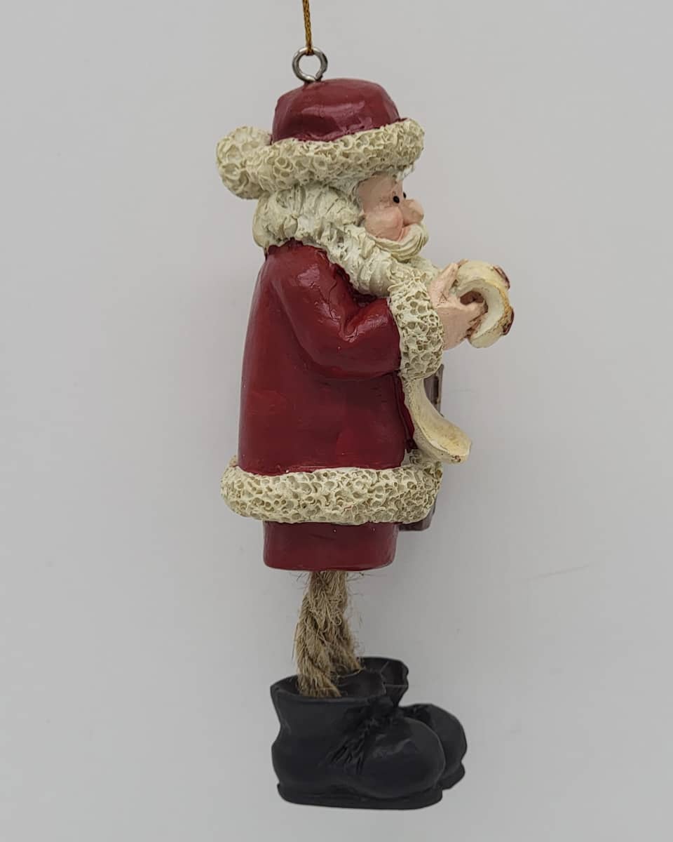 Santa Holding Shopping List Christmas Ornament - Image 3
