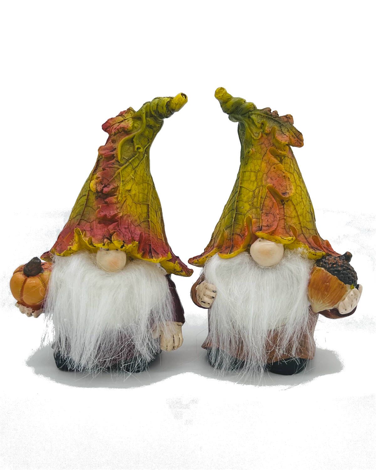 Harvest Gnomes with maple leaf hat